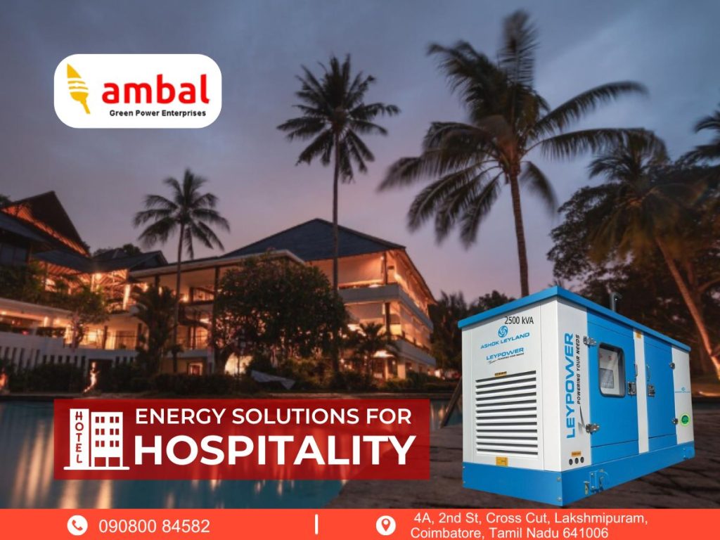 Energy solutions for Hospitality