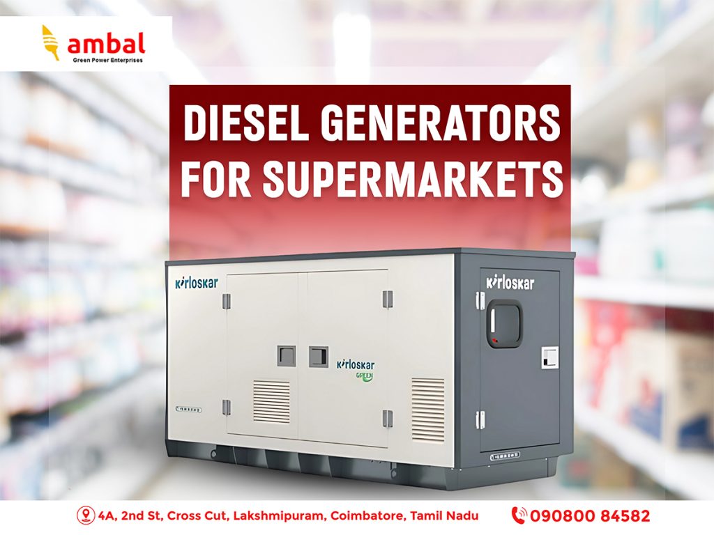 Diesel Generators for Supermarkets