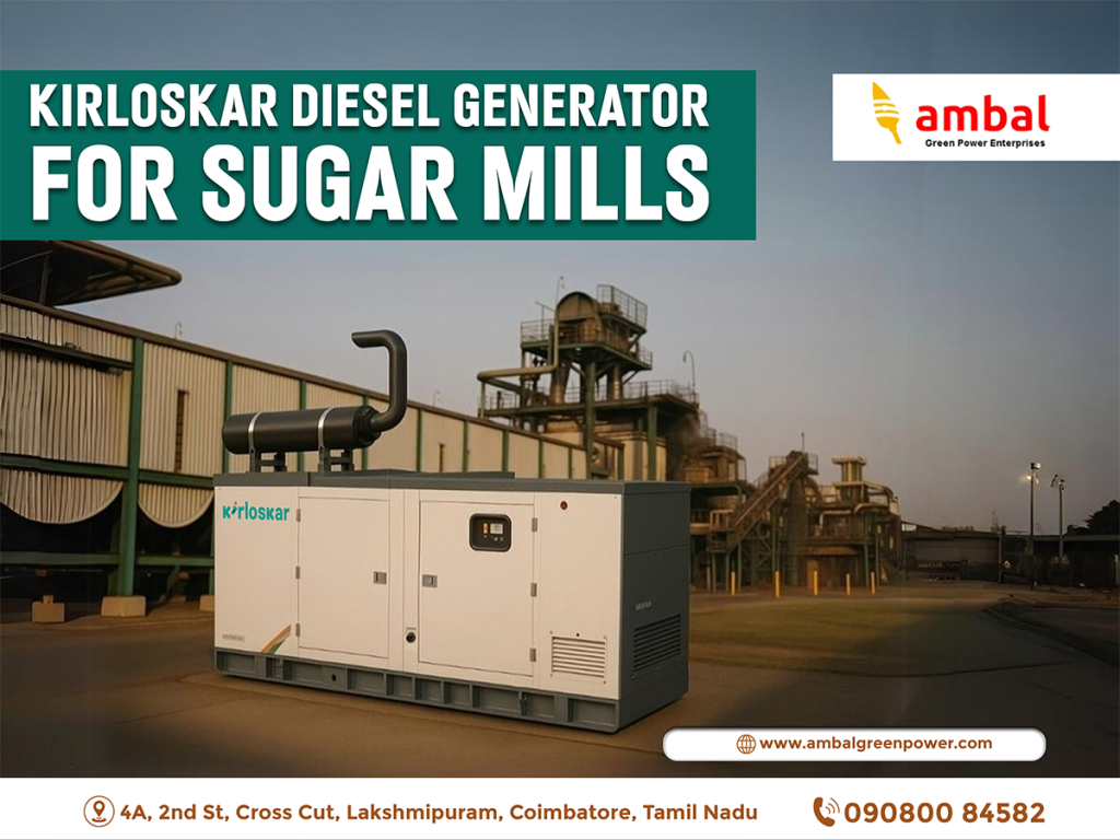 Kirloskar Generator For Sugar Mills